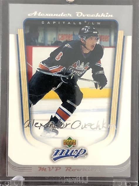 alex ovechkin rookie season|ovechkin rookie card upper deck.